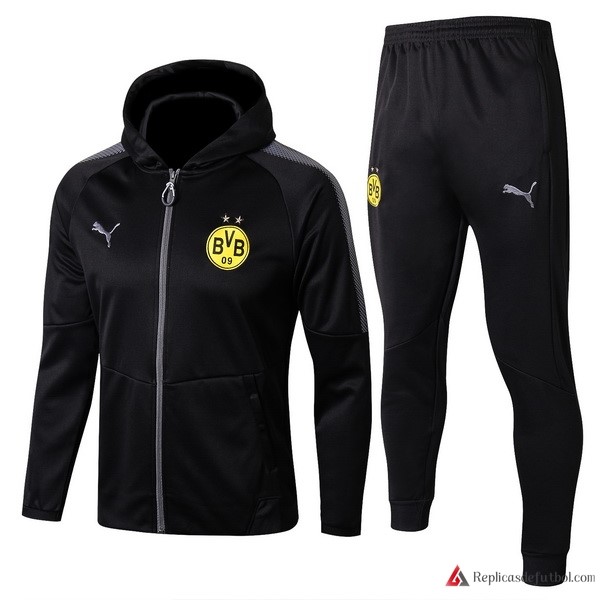 Chandal Borussia Dortmund 2017-2018 Negro Amarillo